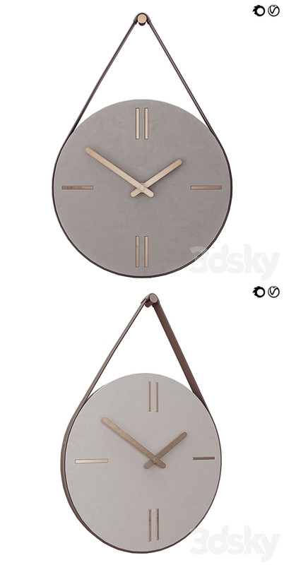 Concrete Hanging Wall Clock